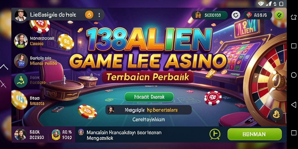 Screenshot gameplay <strong>138ALIEN</strong> dalam suasana Live Casino yang mendebarkan.