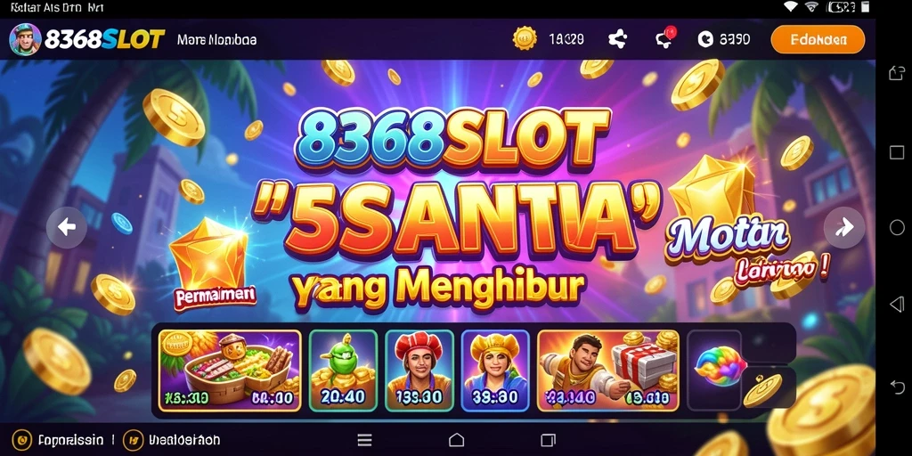 Screenshot gameplay 8368SLOT yang menampilkan tampilan slot yang menarik.