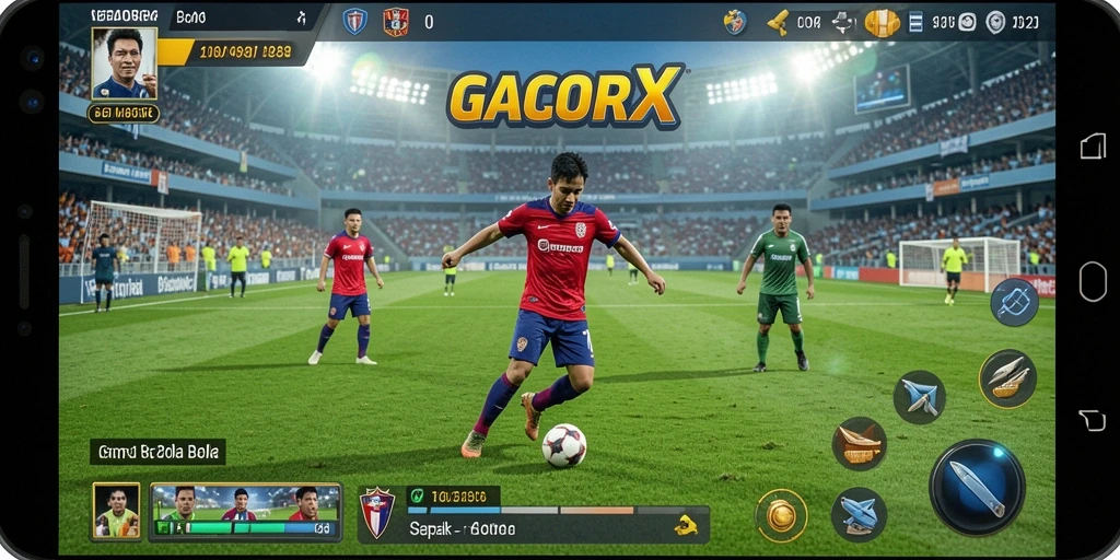 Tampilan permainan GACORX yang mendebarkan saat bertanding.