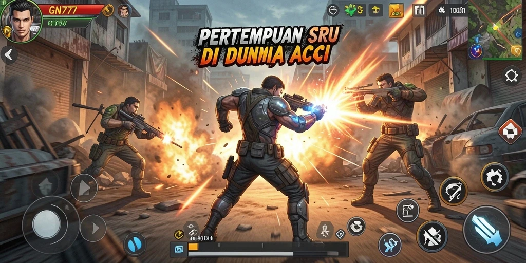 Tampilan gameplay seru dan dinamis dari GN777.