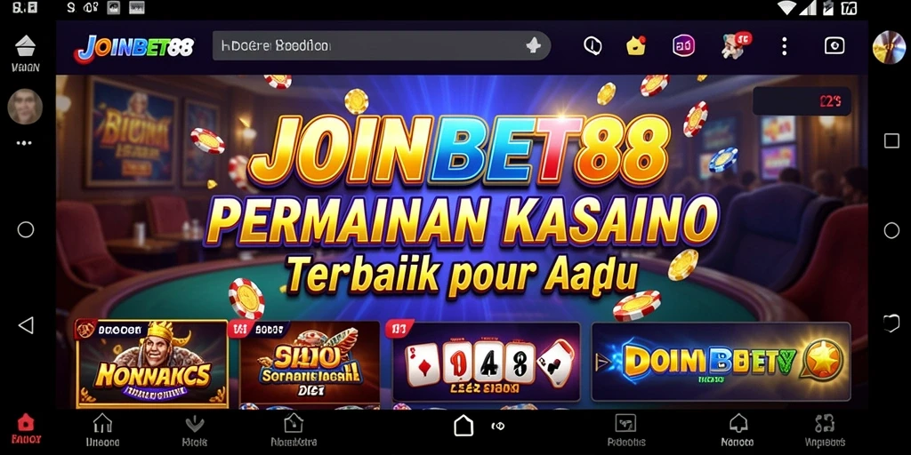 Tampilan menarik dari permainan Kasino di JOINBET88