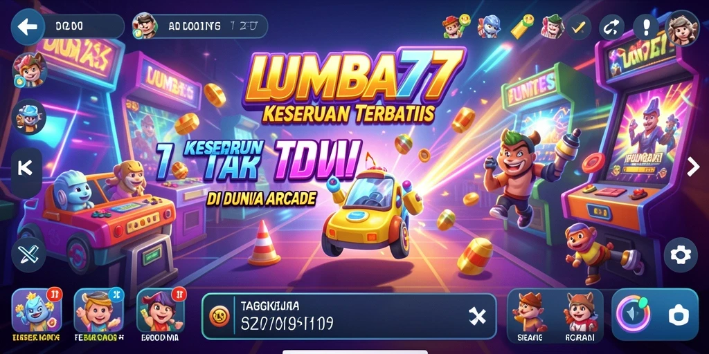 Screenshot gameplay LUMBA77 yang penuh aksi dan warna.