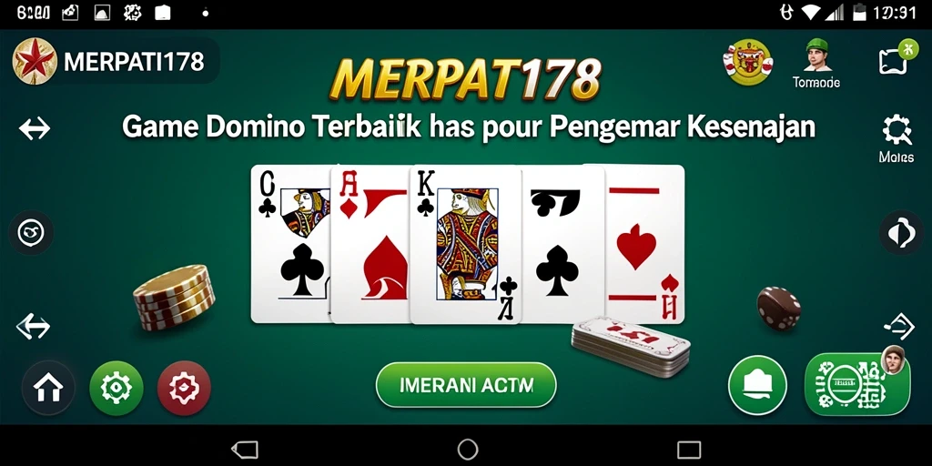 Tampilan seru gameplay Domino di MERPATI178