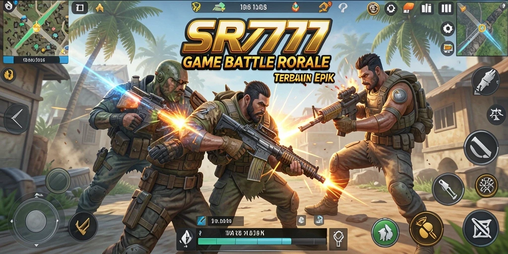Tangkapan layar gameplay SR777 menampilkan aksi pertarungan yang mendebarkan.