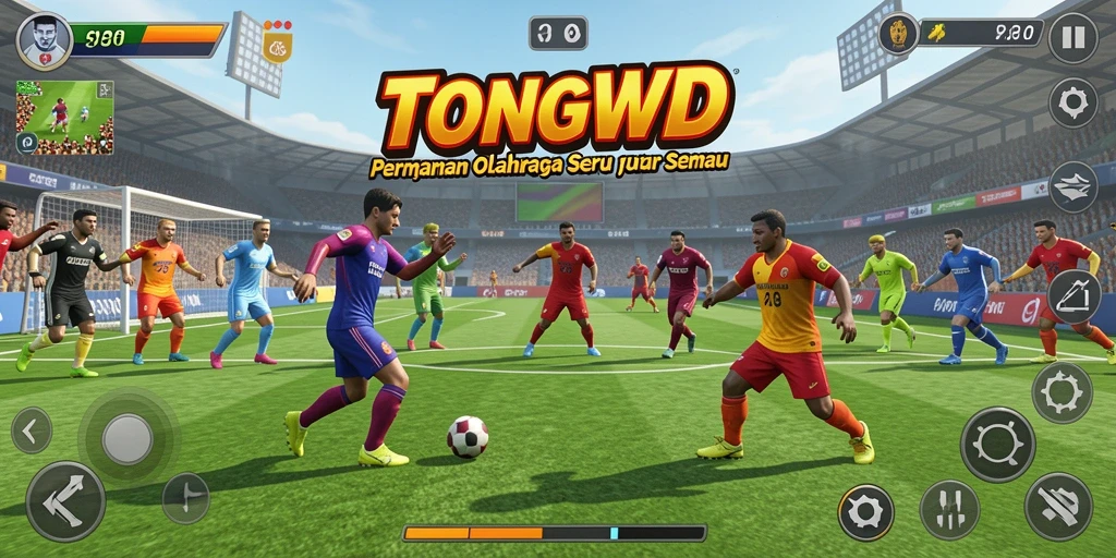 Tampilan menakjubkan dari gameplay TONGWD dengan aksi olahraga seru.