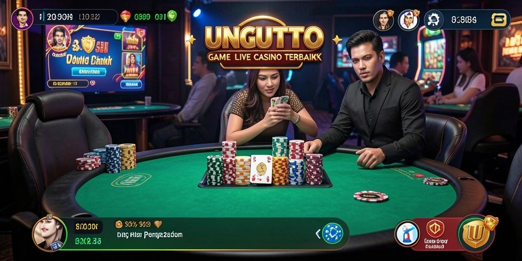 Gameplay menarik di UNGUTOTO dengan dealer langsung dan interaksi sosial.