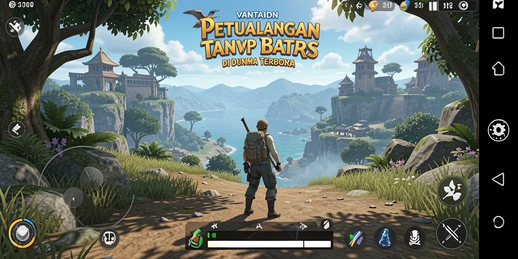 Tangkapan layar gameplay VANTAIDN menunjukkan pengalaman eksplorasi dunia terbuka yang menakjubkan.