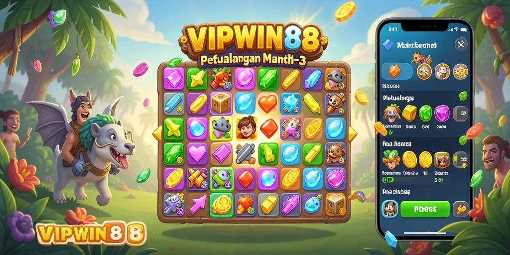 Tangkapan layar gameplay VIPWIN88 yang penuh warna dan menantang.