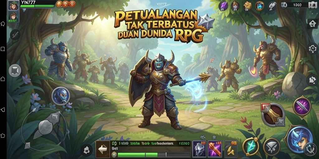 Tampilan gameplay YN777 yang menakjubkan dengan aksi RPG mendebarkan.