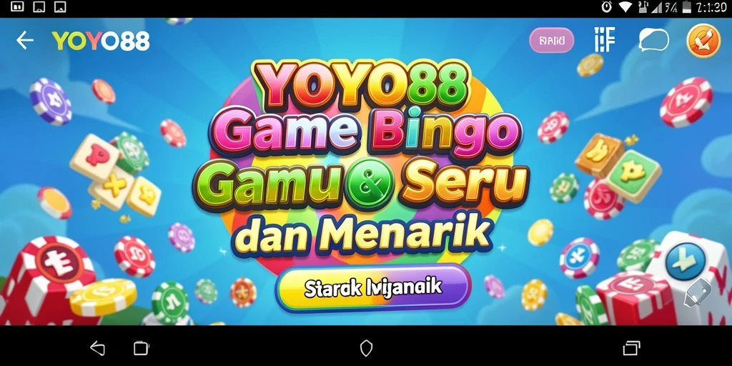 Tampilan menarik gameplay Bingo di YOYO88.